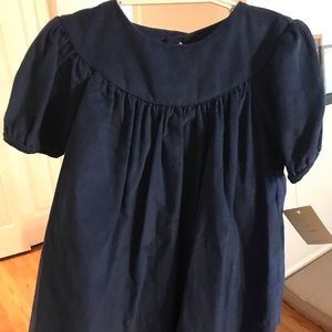 Petit Ami Corduroy Navy Dress with bloomers NWT